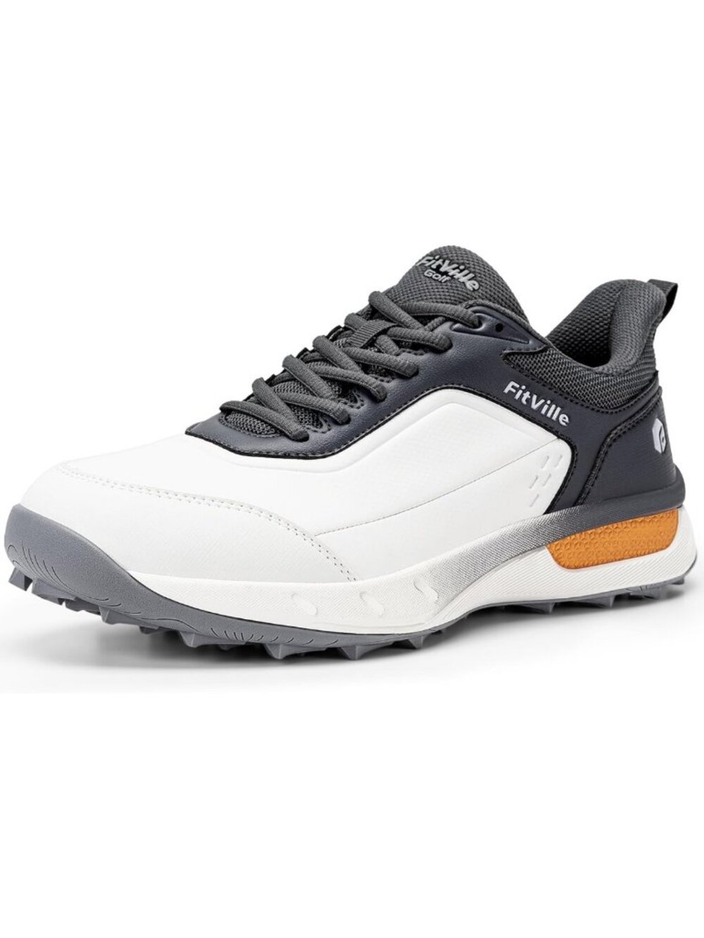 Extra Wide Waterproof Men's Golf Shoes | No-Slip Spikeless Design & Arch Support